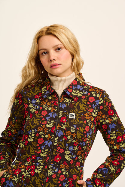 Tavira -  Cotton Long Sleeve Jumpsuit in Vintage Floral
