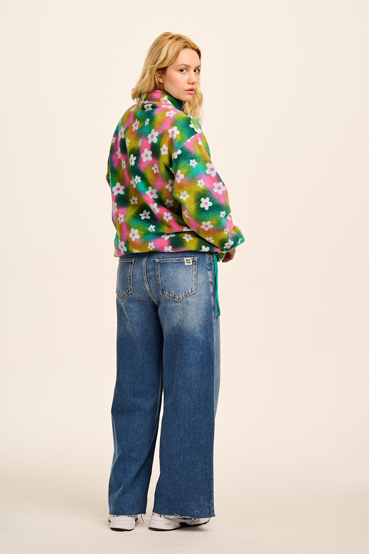 Stevie - Polar Fleece in Tie Dye Daisy Lu