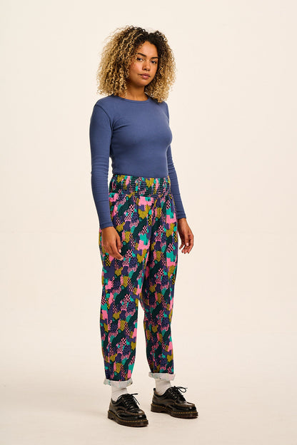 Alexa - Cotton Trousers in Make Your Mark