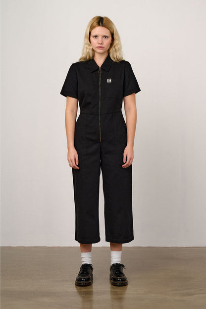Ragan - Cotton Jumpsuit in Black