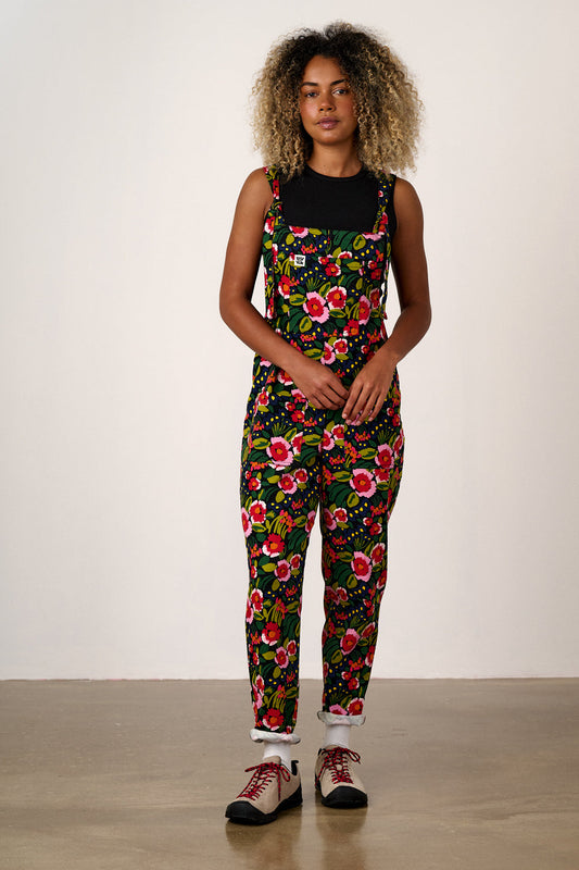 Original - Cotton Dungarees in Black Marie Print