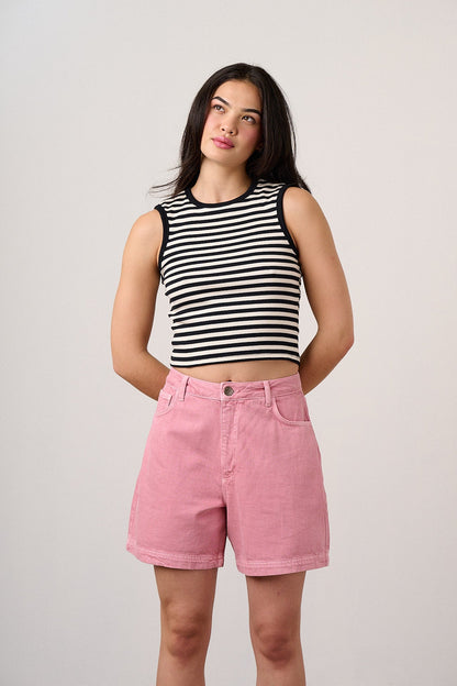 Lexi - Denim Short in Cashmere Rose Wash