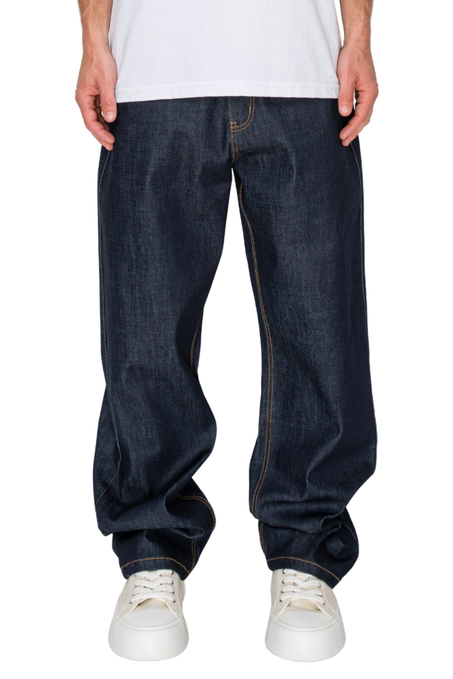 TERRA Essential Baggy Raw Denim Jeans