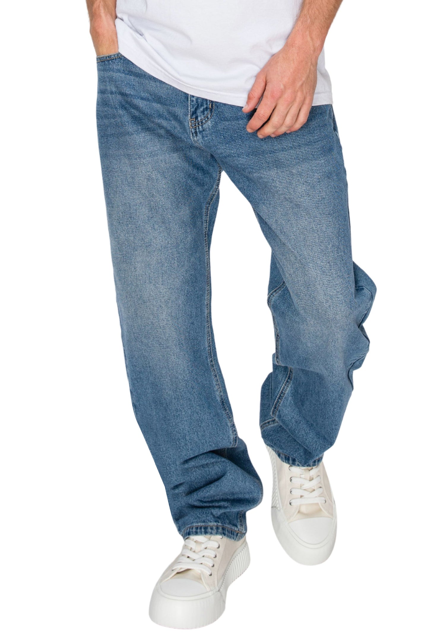ATLAS Essential Baggy Denim Jeans - Indigo