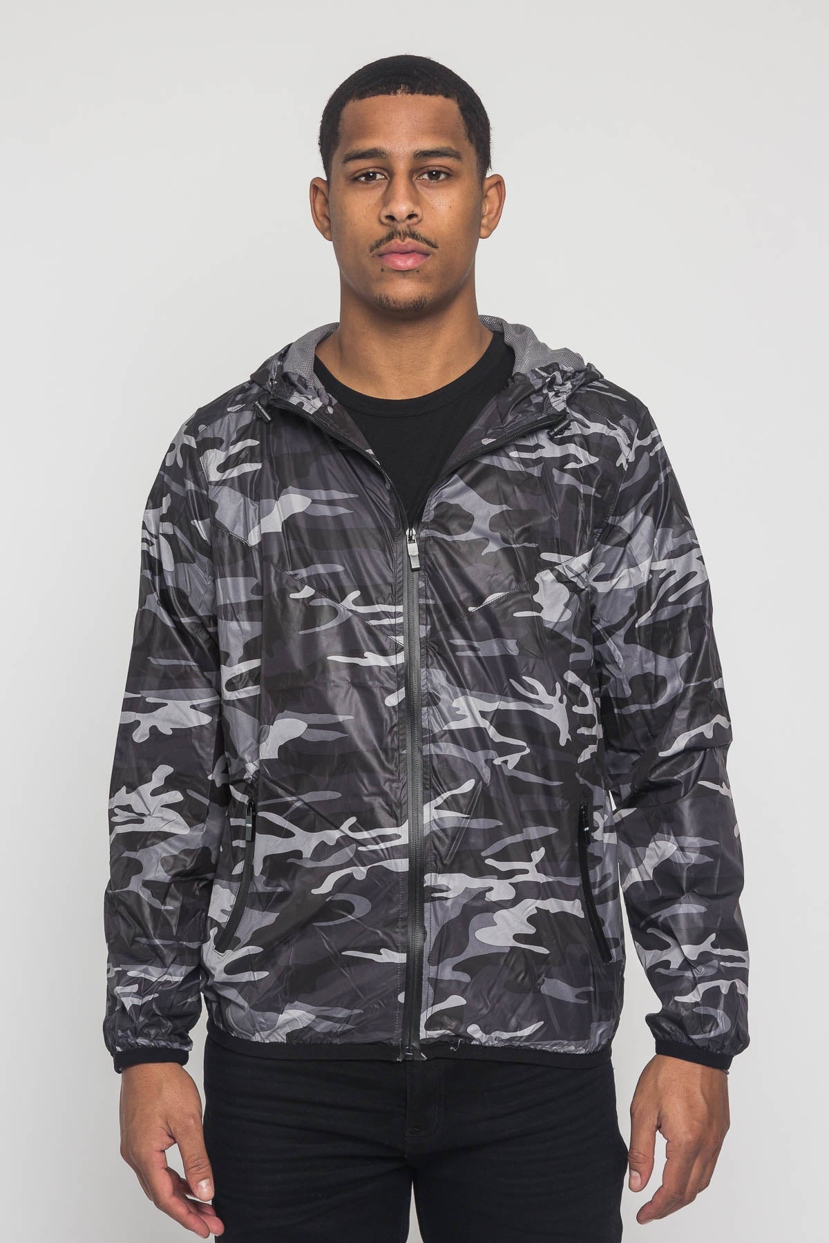 Camo Windbreaker Jacket