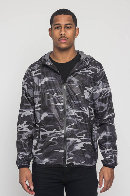 Camo Windbreaker Jacket