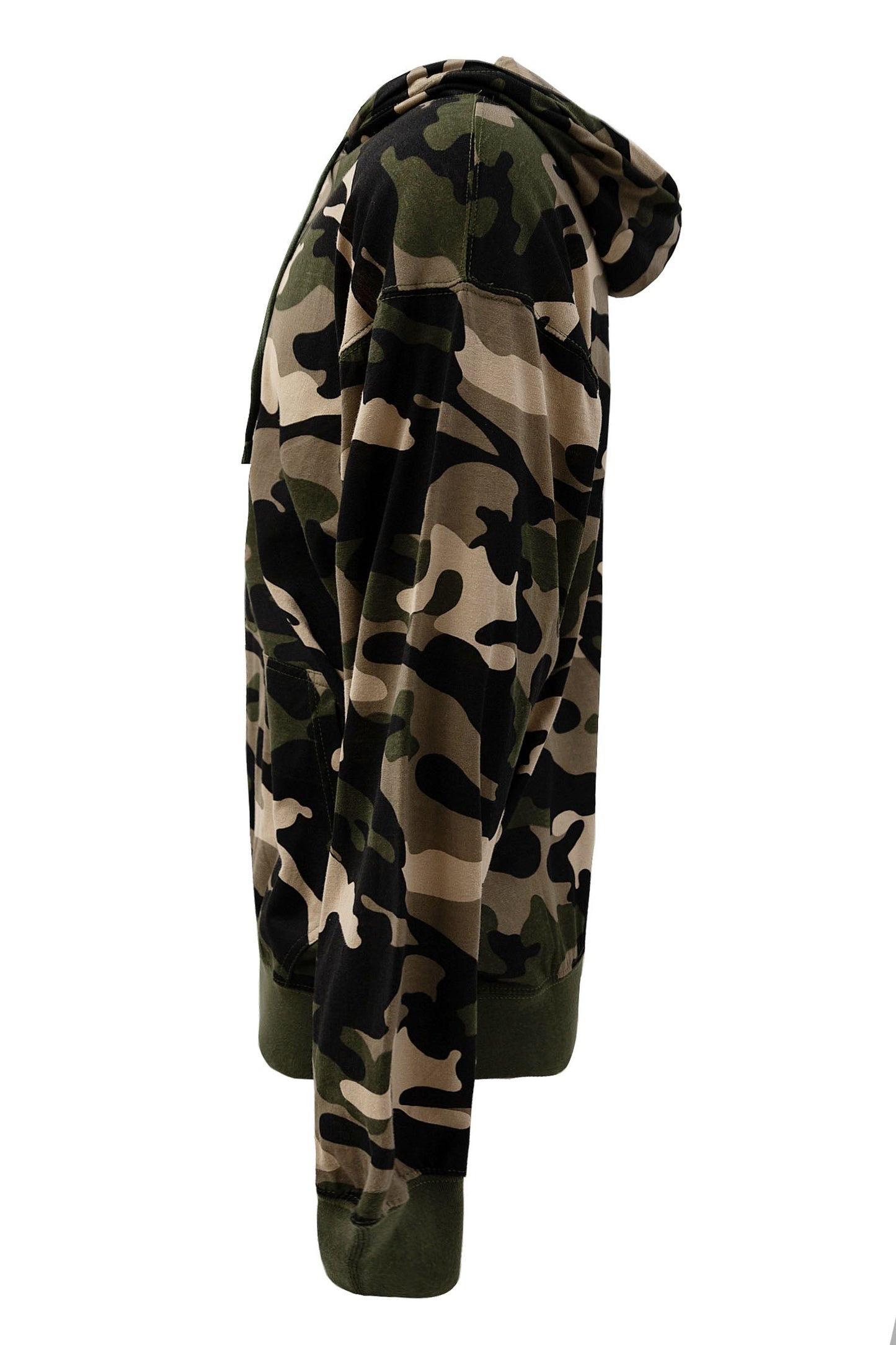 Men's Essential Cross-Dyed Heather Jersey Pullover Hoodie (New Camo)
