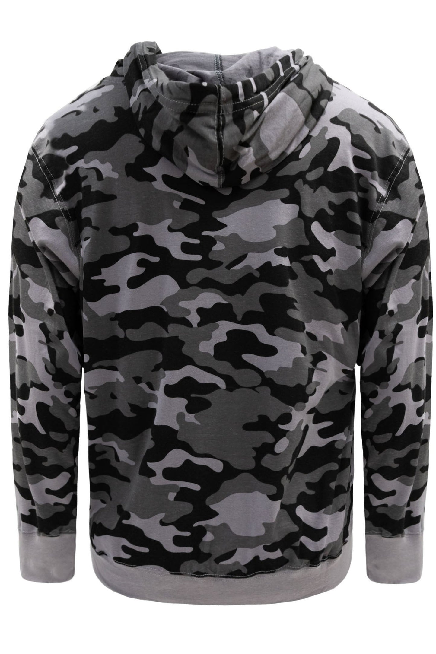 Men's Essential Cross-Dyed Heather Jersey Pullover Hoodie (New Camo)