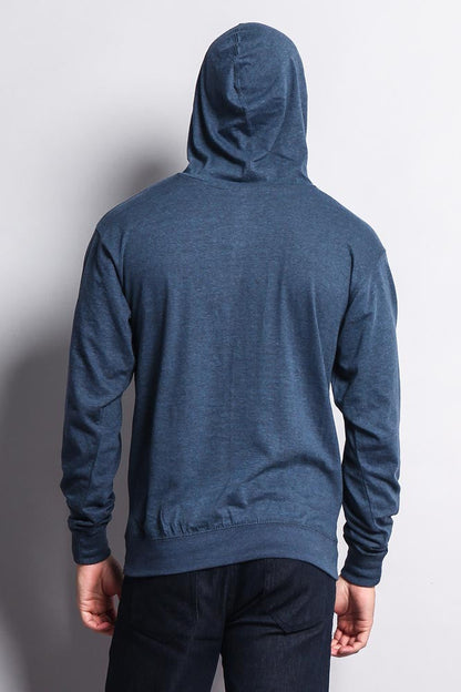 Men's Essential Cross-Dyed Heather Jersey Pullover Hoodie