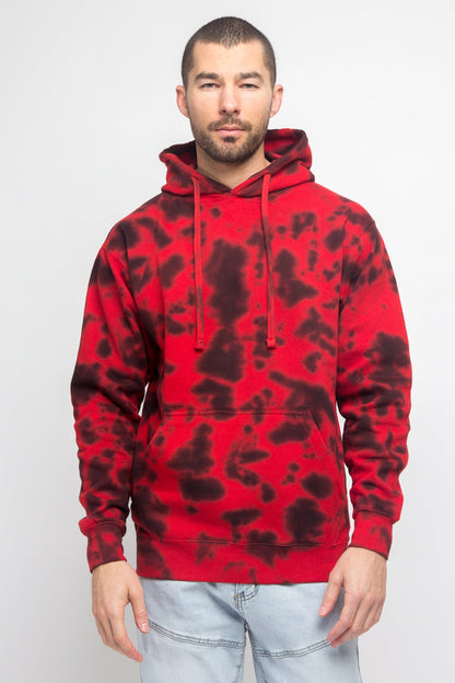 Mineral Wash Tie-Dye Pullover Hoodie