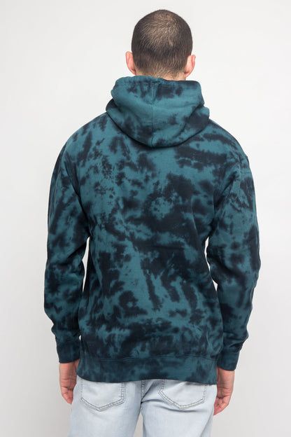 Mineral Wash Tie-Dye Pullover Hoodie