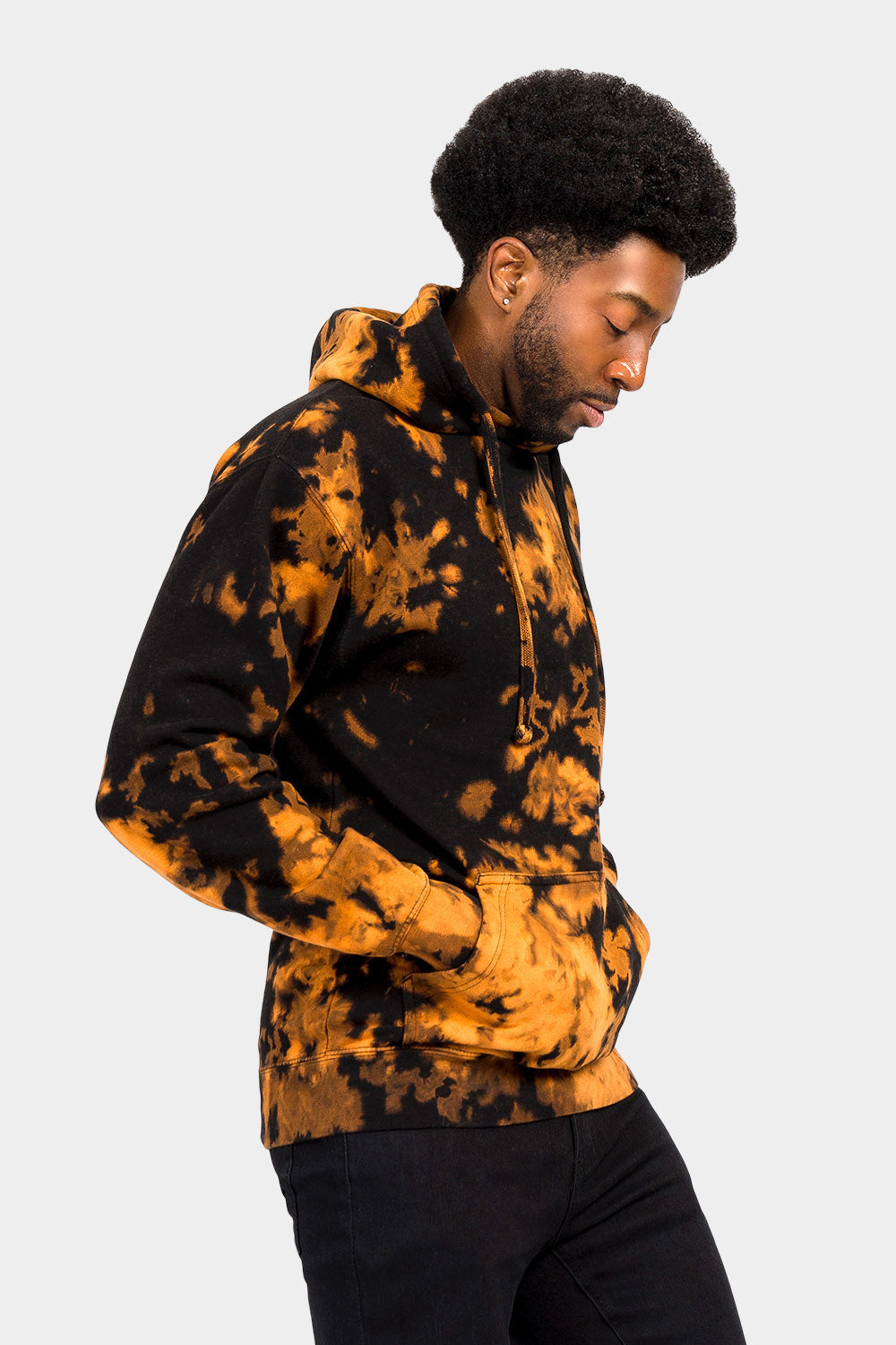 Mineral Wash Tie-Dye Pullover Hoodie