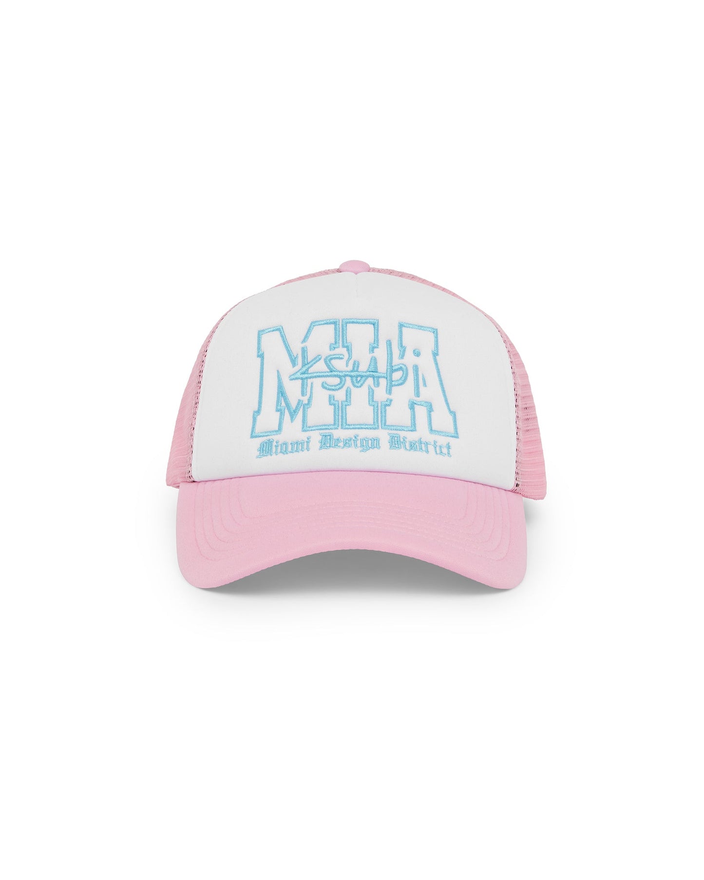 MIAMI AND THE STREETS TRUCKER CAP PINK
