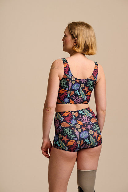 Monte - Bikini Bottom Shorts in Shell Print