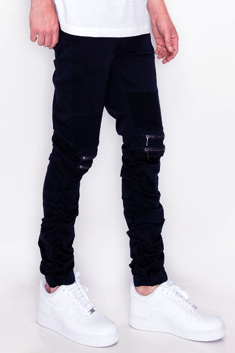 Twill Stacked Jogger Pants