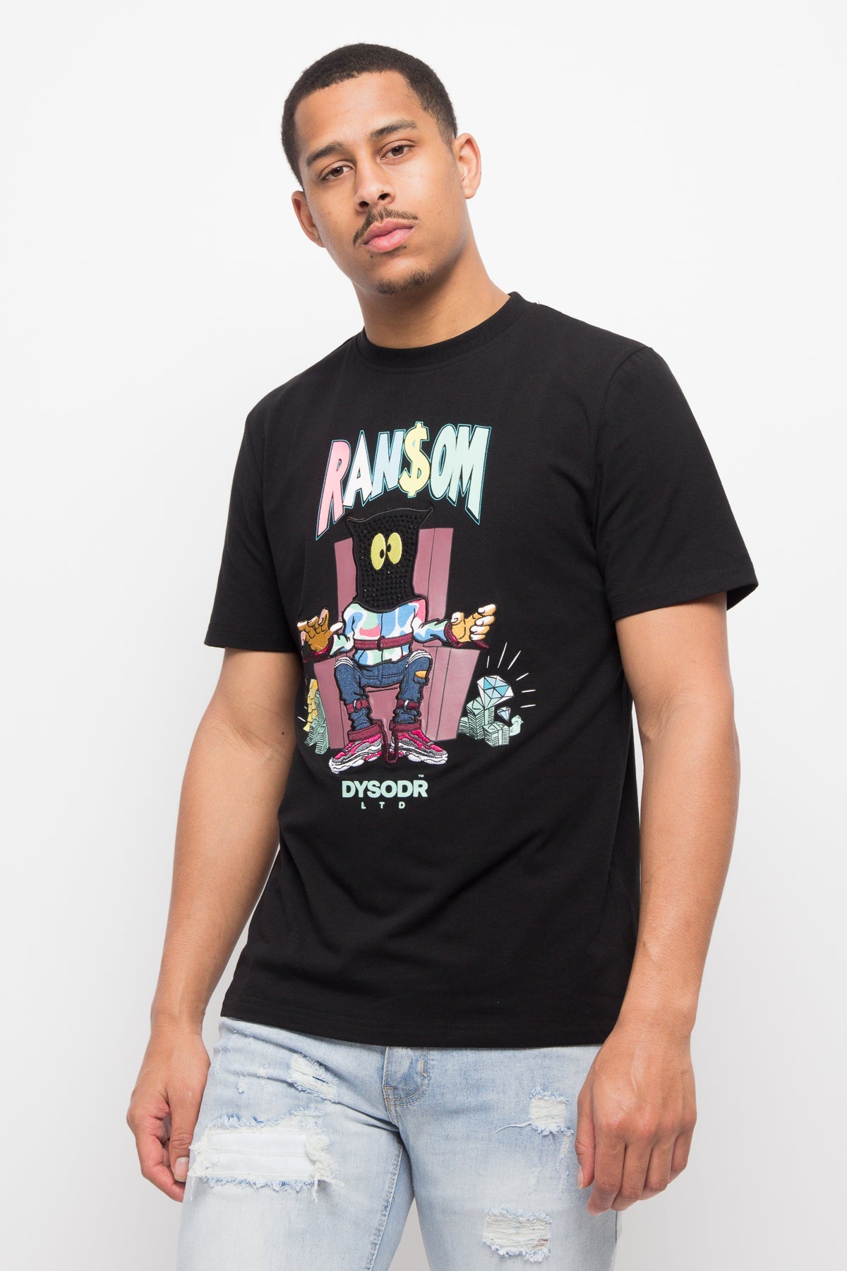 Ransom Bedazzled Crystal T-Shirt