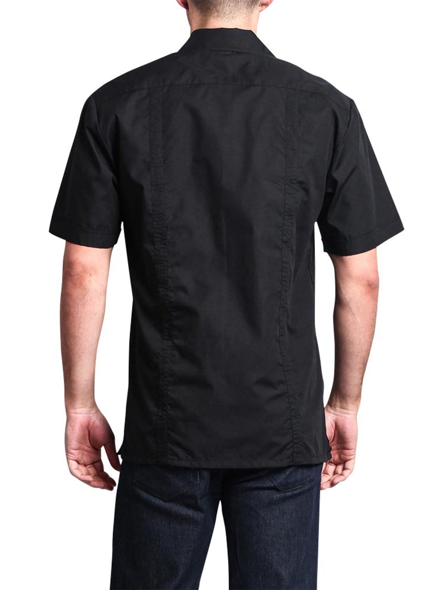 Guayabera Embroidered Pleated Cuban Shirt
