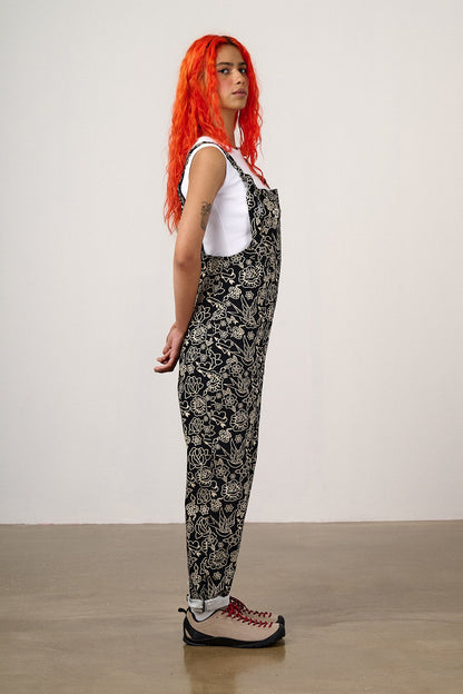 Original - Cotton Dungarees in Black & White Tattoo