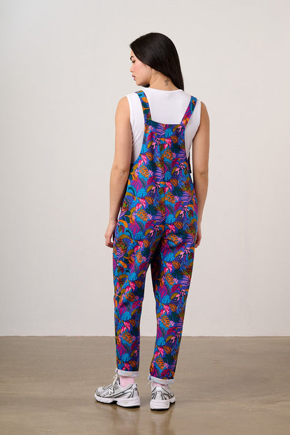 Original  - Cotton Dungarees in Wild Expression Print