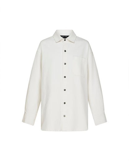 OVERSIZED LS SHIRT ECRU