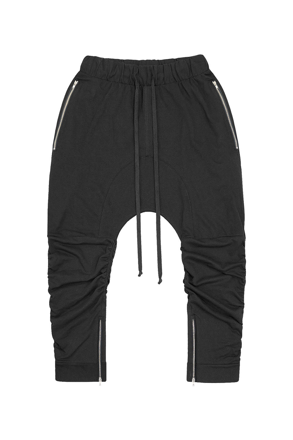 Men's Essential Solid Scrunched Drop Crotch Sweat Joggers