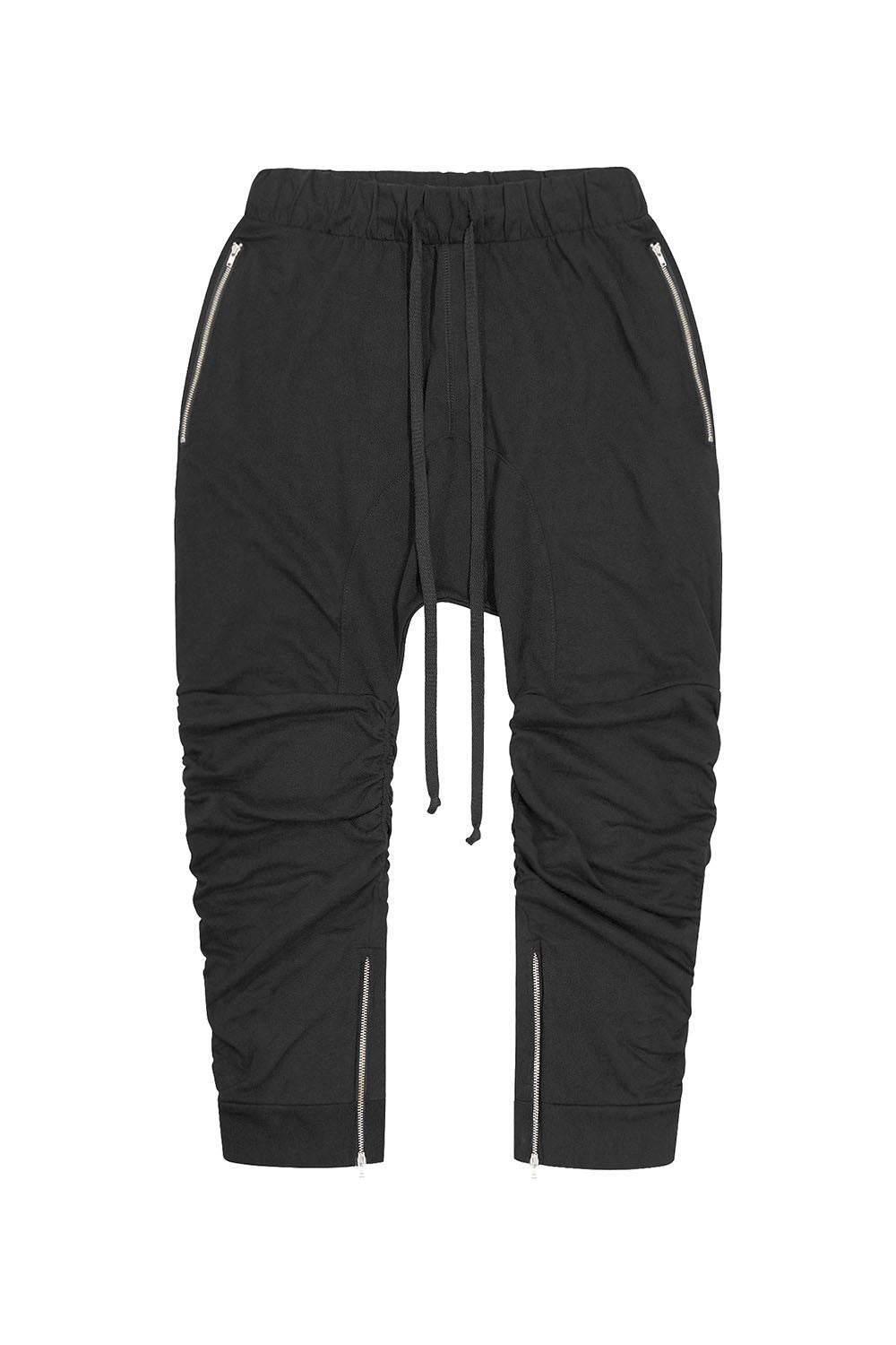 Men's Essential Solid Scrunched Drop Crotch Sweat Joggers