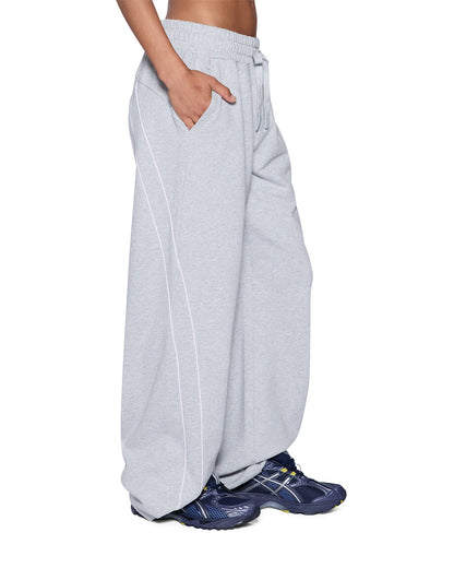 CARTER WIDE TRAKPANT GREY MARLE