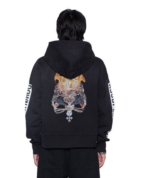 KINGS HALEN ZIP HOODIE BLACK FADE
