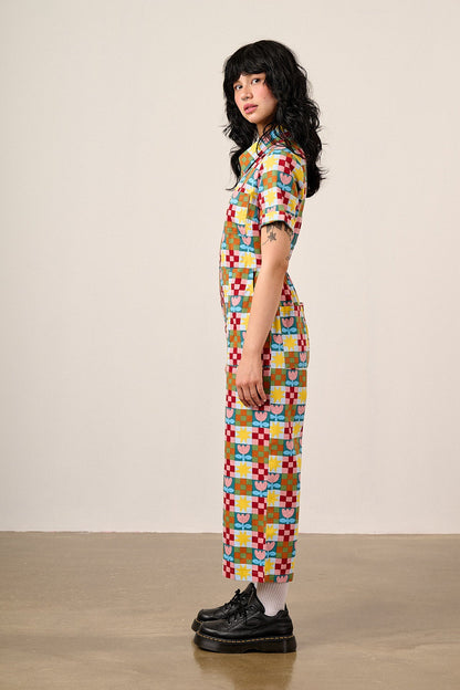 Ragan - Cotton Jumpsuit in Cosmic Folk Tulip Print