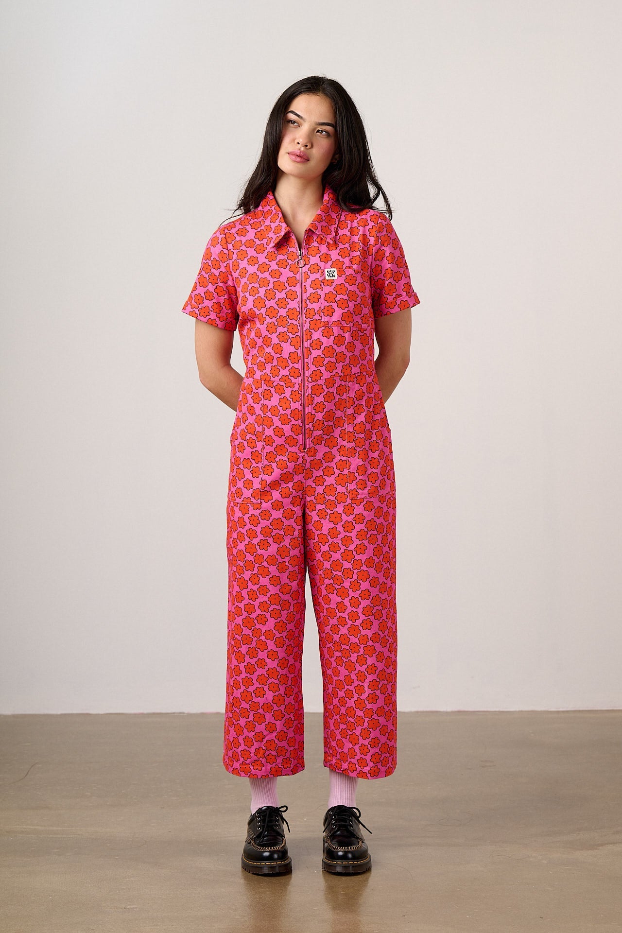 Bee Illustrates Pride 2026 - Ragan - Cotton Jumpsuit in Floral