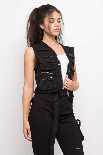 Utility Zipper Pocket Vest