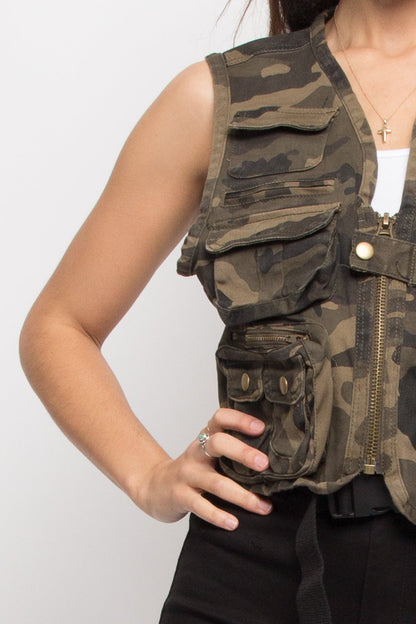 Utility Zipper Pocket Vest