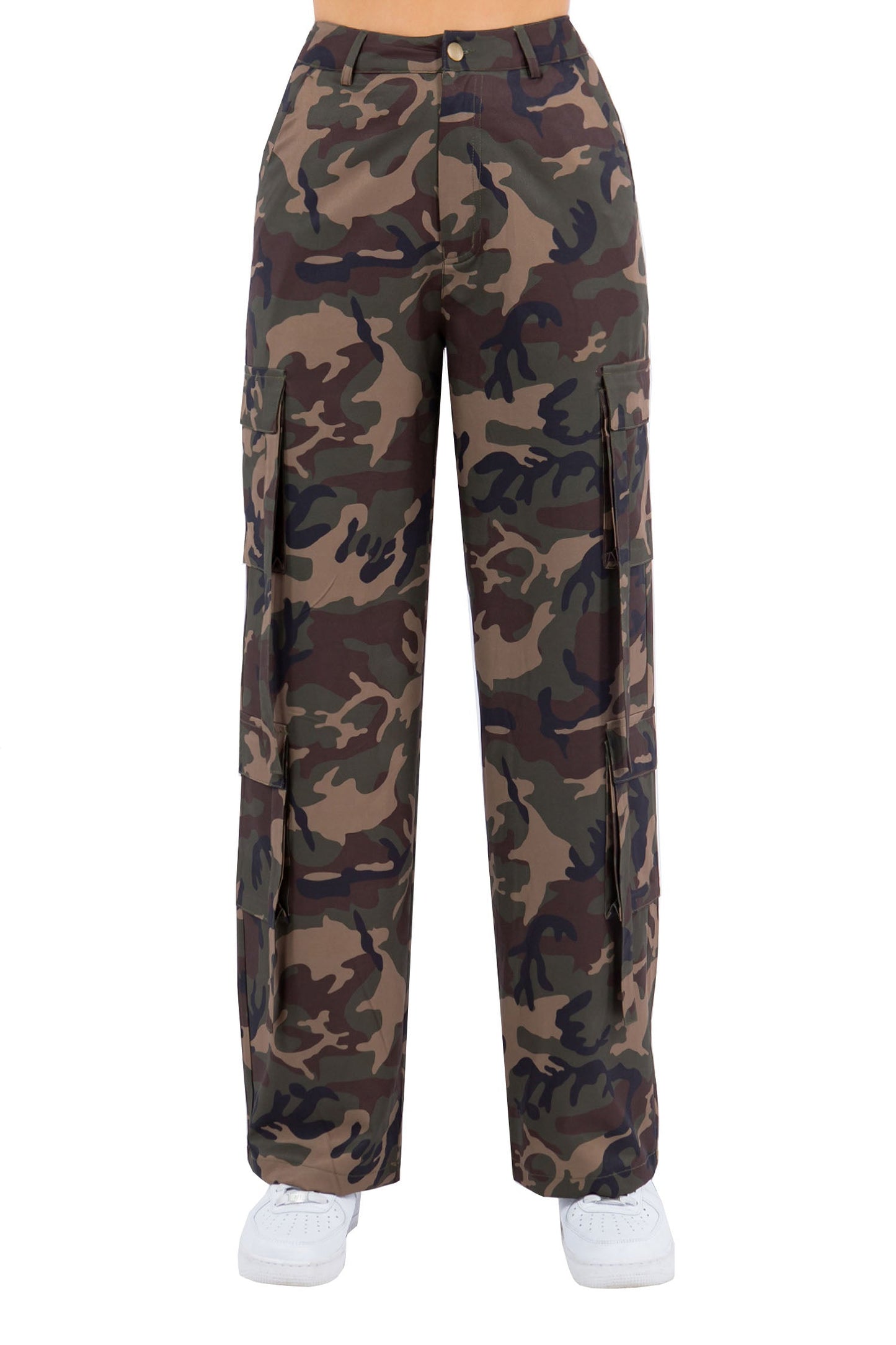 Women's Essential Multi Pocket Nylon Straight Pants