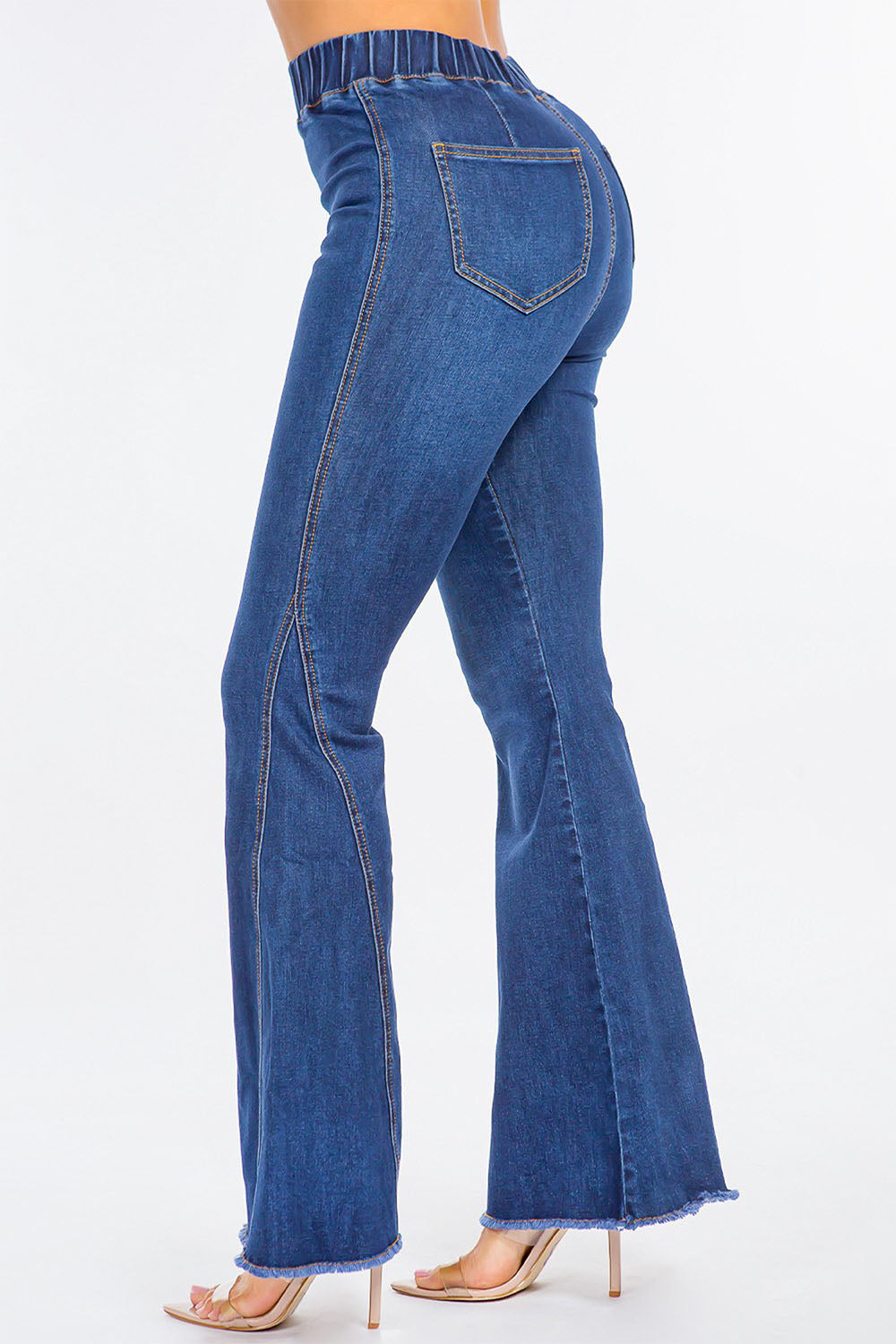 Women's High Rise Curvy Flare Jeans