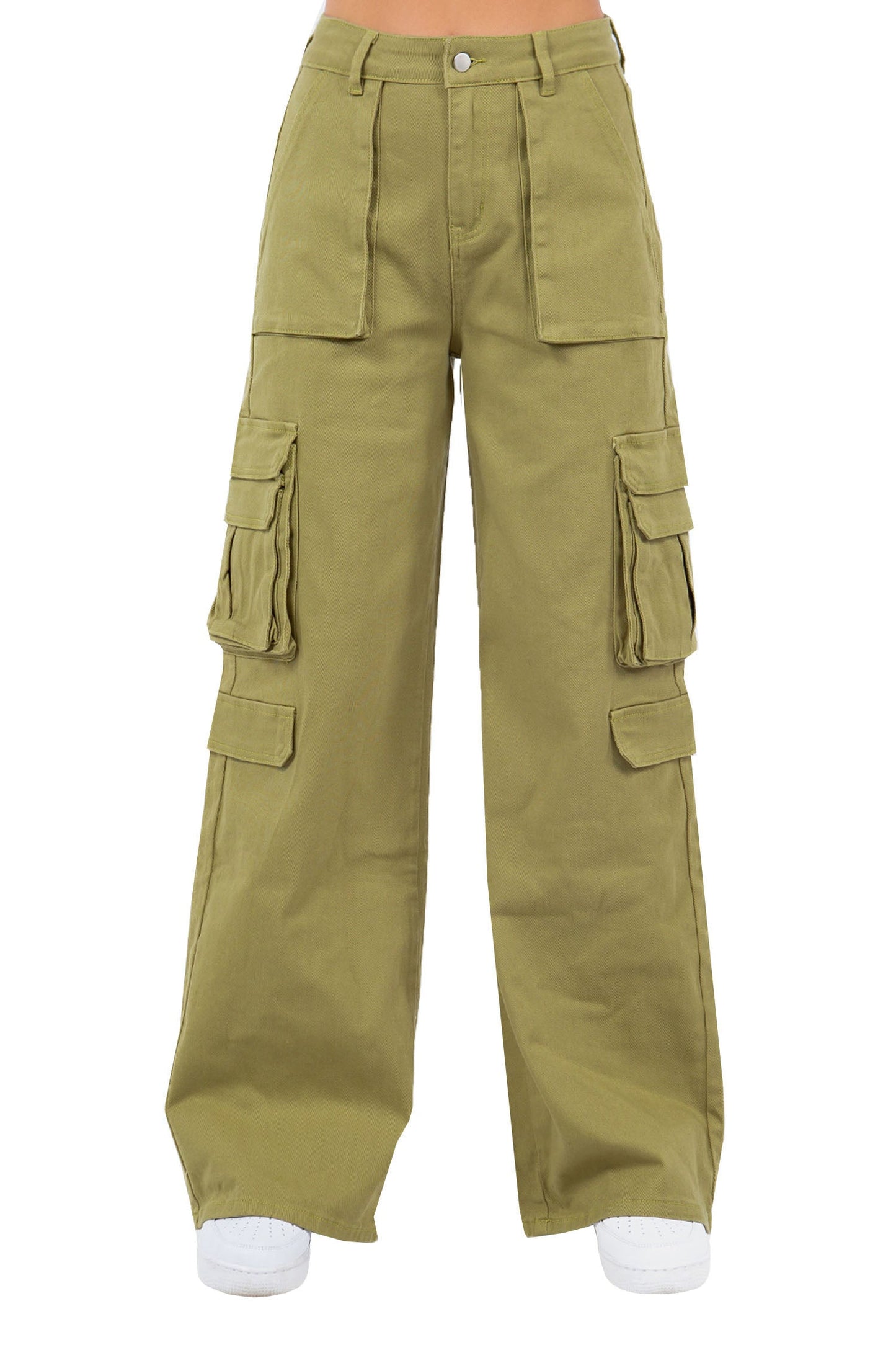 Women's Essential High Waist Multi Pocket Cargo Pants