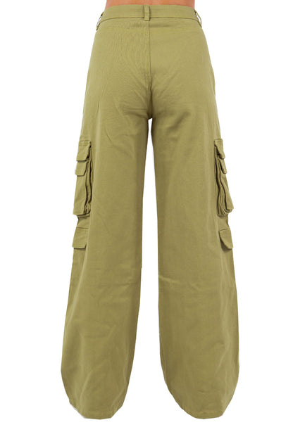 Women's Essential High Waist Multi Pocket Cargo Pants