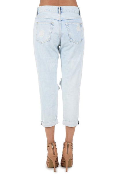 Women's Destroyed Boyfriend Jeans