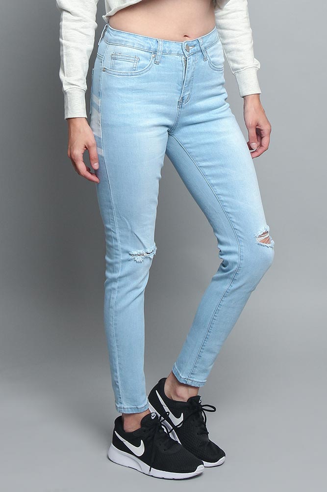 Women's Back Stripe Skinny Jean