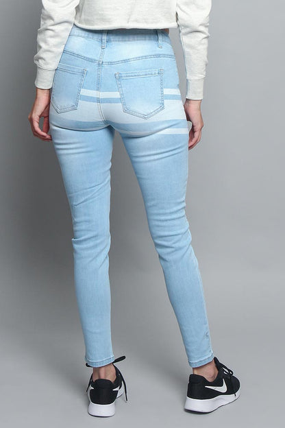 Women's Back Stripe Skinny Jean