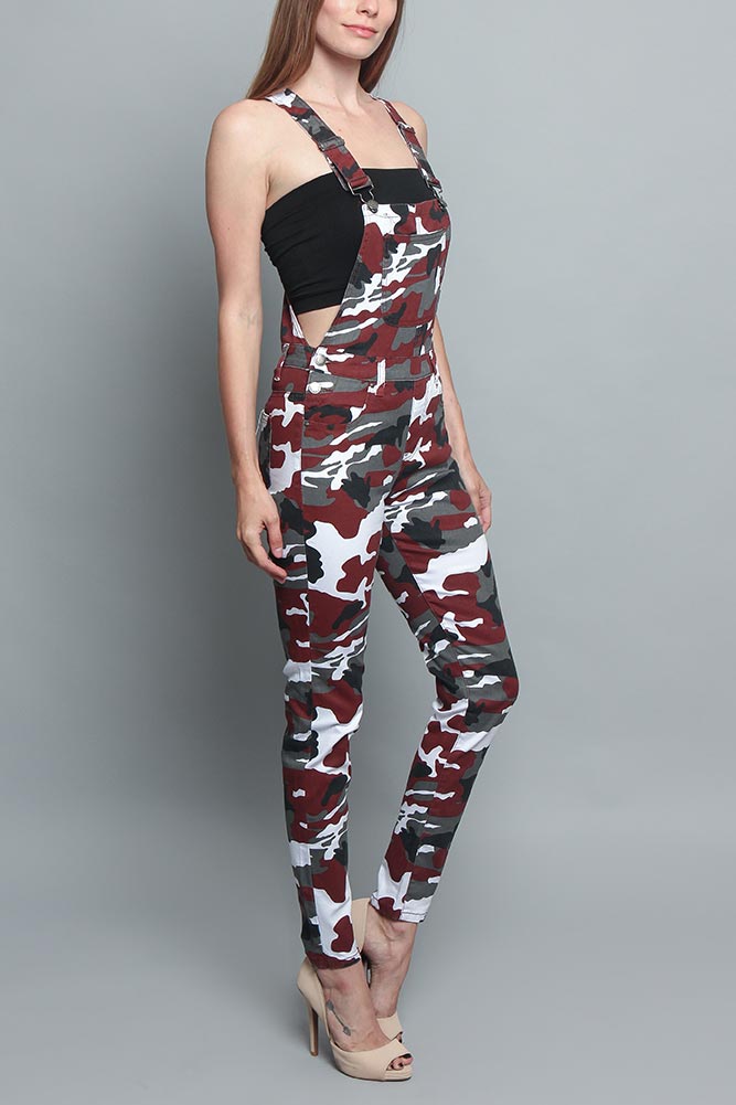 Women's Camo Color Overalls