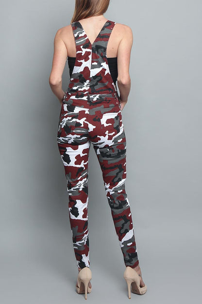 Women's Camo Color Overalls