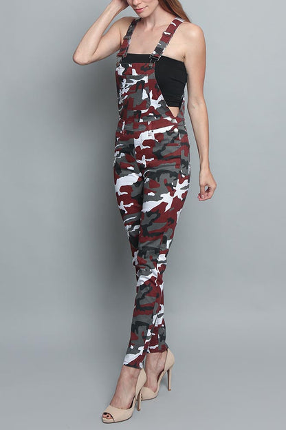 Women's Camo Color Overalls
