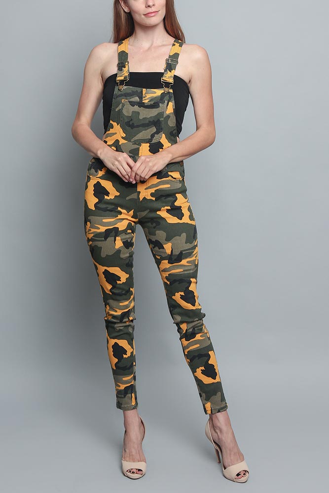 Women's Camo Color Overalls