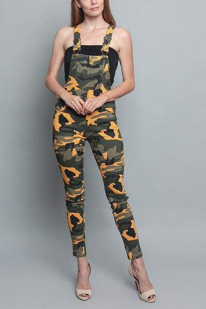 Women's Camo Color Overalls