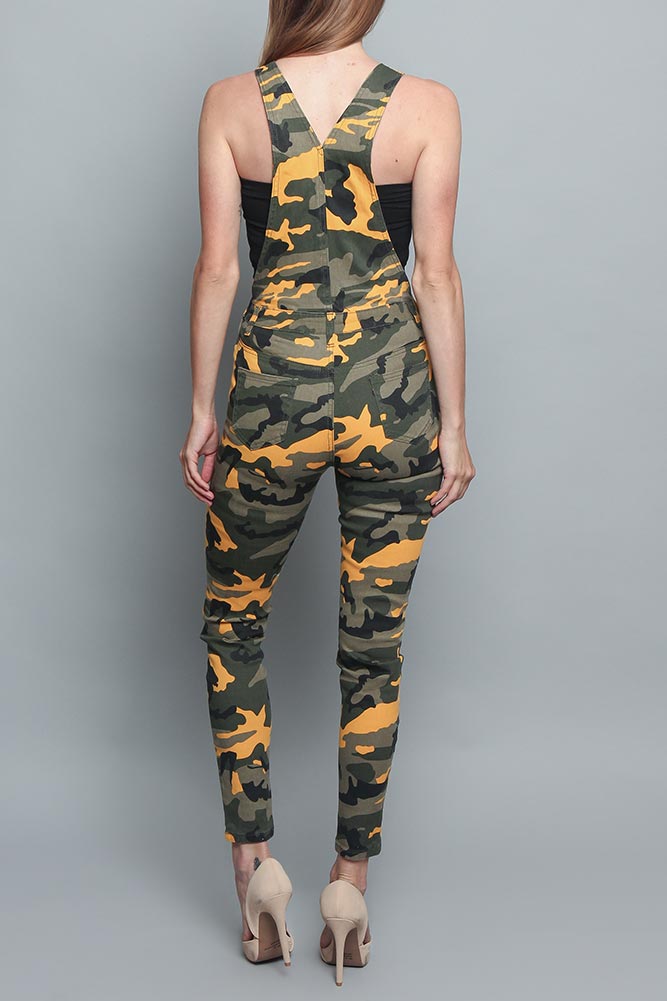 Women's Camo Color Overalls