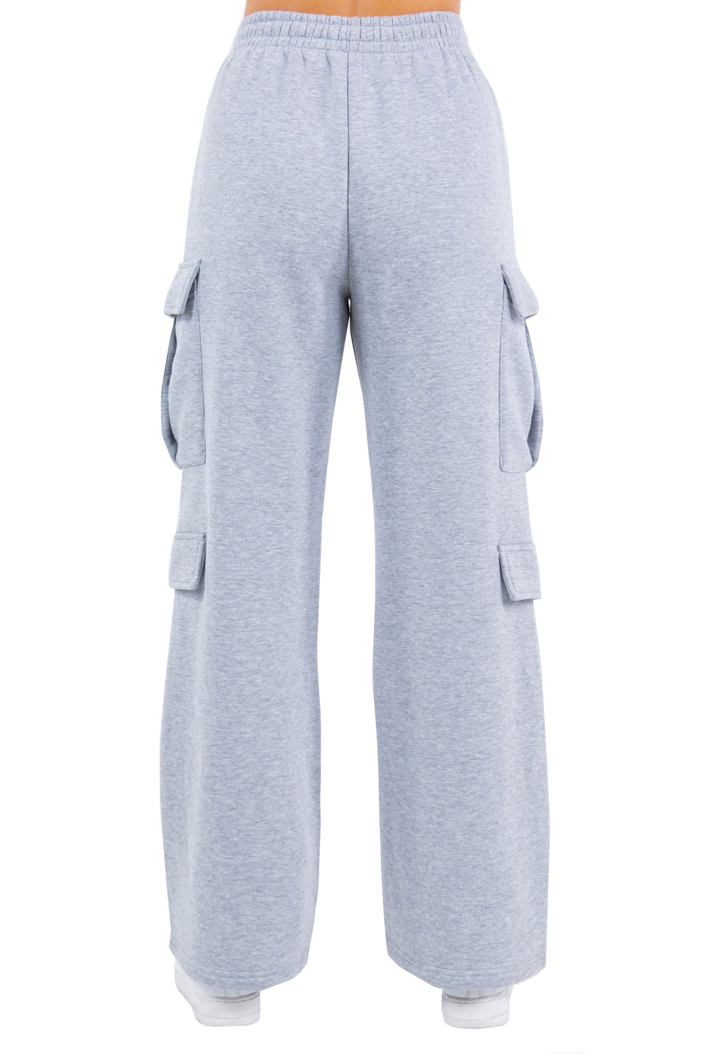 Women's Essential High Waist Wide Fit Cargo Sweat Pants