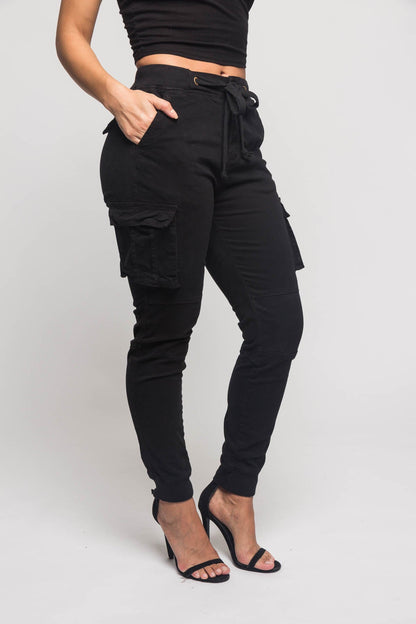 Women's Essential Colored Cargo Joggers