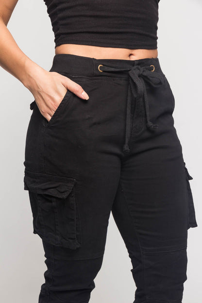 Women's Essential Colored Cargo Joggers