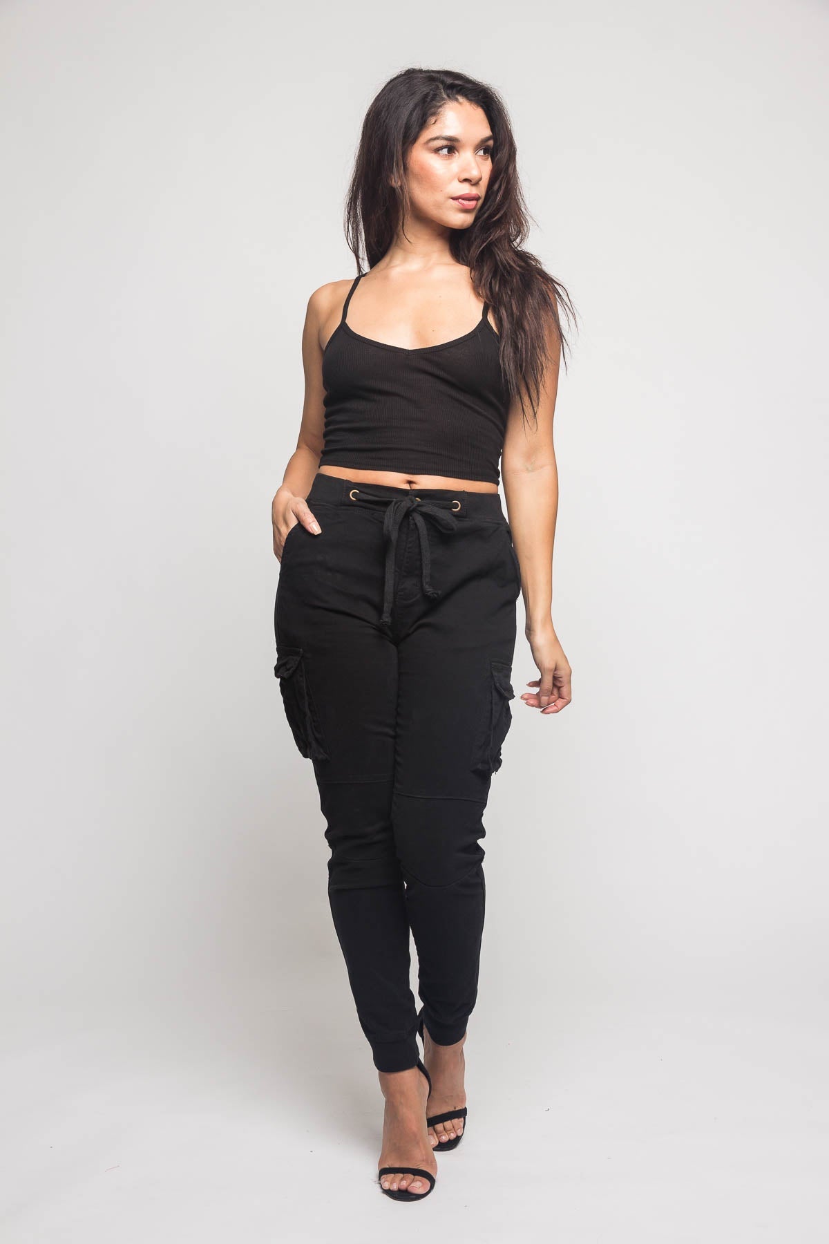 Women's Essential Colored Cargo Joggers