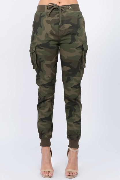 Women's Essential Colored Cargo Joggers